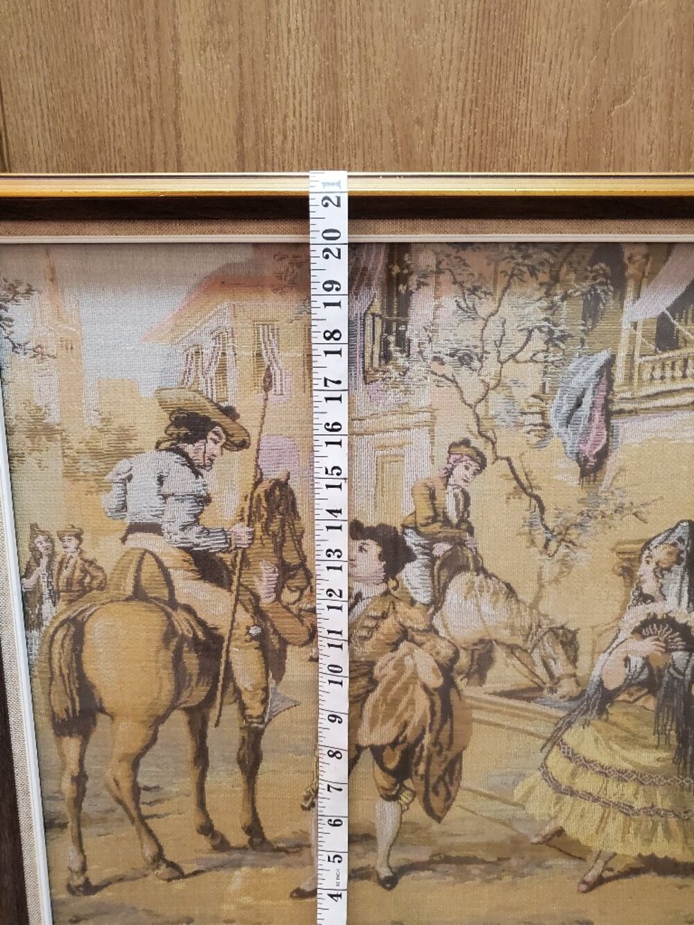 Vintage Framed Tapestry matador flamenco - Picture 8 of 8